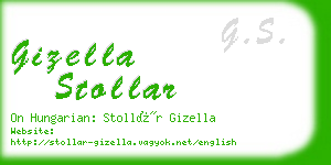 gizella stollar business card